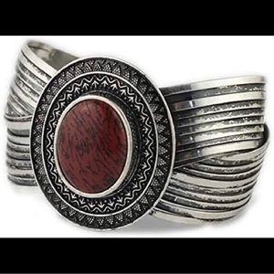 Premier Designs Red Spice Cuff Bracelet NWOT